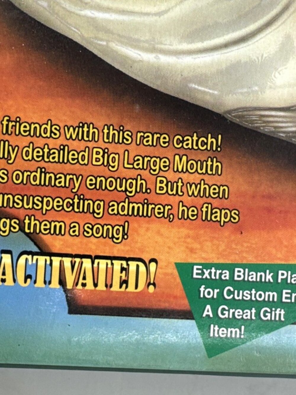 Big Mouth Billy Bass 1998 Original Motion Activated Singing Fish NEW open box - Picture 11 of 13